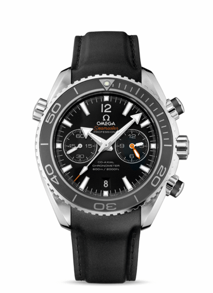 OMEGA Watches: Seamaster Planet Ocean Chrono - Steel on rubber strap - 232.32.46.51.01.003